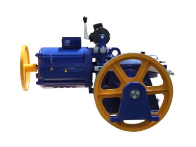 AKIŞ MUGEN MF2 1M/S 5,5KW 400KG 1:1 DİŞLİLİ VVVF 4 KUTUP ASANSÖR MOTORU