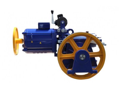 AKIŞ VOLPİ VF3 0,5M/S 9KW 2250KG 2:1 DİŞLİLİ VVVF 4 KUTUP ASANSÖR MOTORU