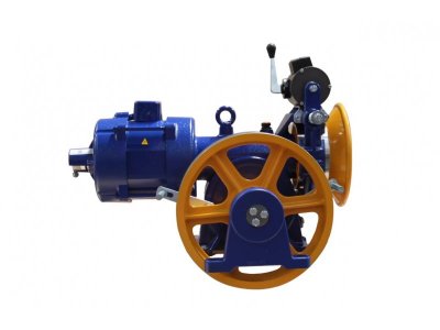 AKIŞ MUGEN MF1 PRO E 1M/S 5,5KW 630KG 1:1 DİŞLİLİ VVVF 4 KUTUP ASANSÖR MOTORU