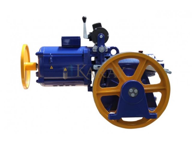 AKIŞ VOLPİ VF3 3,2M/S 9KW 450KG 1:1 DİŞLİLİ VVVF 4 KUTUP ASANSÖR MOTORU