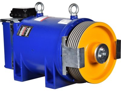 AKIŞ VOLPİ MRL4 1M/S 6,1KW 1000KG 320*6*8MM 2:1 DİŞLİSİZ ASANSÖR MOTORU