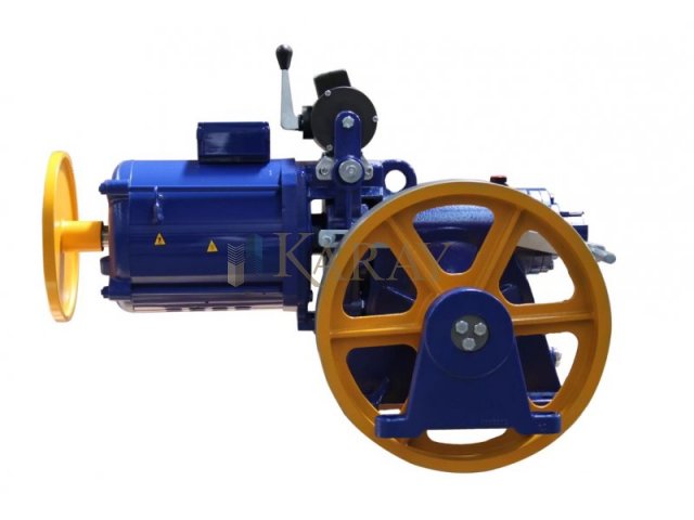 AKIŞ VOLPİ X VF3X 2M/S 9KW 630KG 1:1 DİŞLİLİ VVVF 4 KUTUP ASANSÖR MOTORU