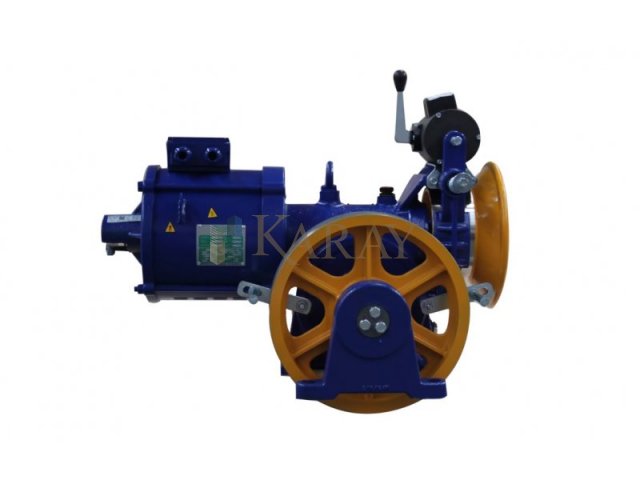 AKIŞ MUGEN MF1 1M/S 7,5KW 800KG 1:1 DİŞLİLİ VVVF 4 KUTUP ASANSÖR MOTORU